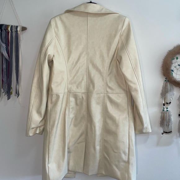 UO faux leather trenchcoat🤍 - Picture 2 of 5